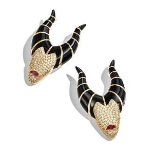 Halloween jewelry Maleficent Disney Rhinestone Earrings